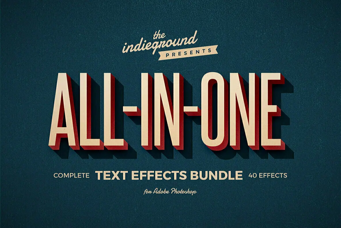 Retro Text Effects Complete Bundle