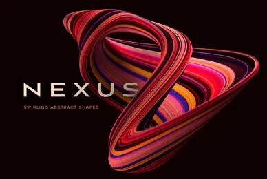 Nexus     Swirling Abstract Shapes