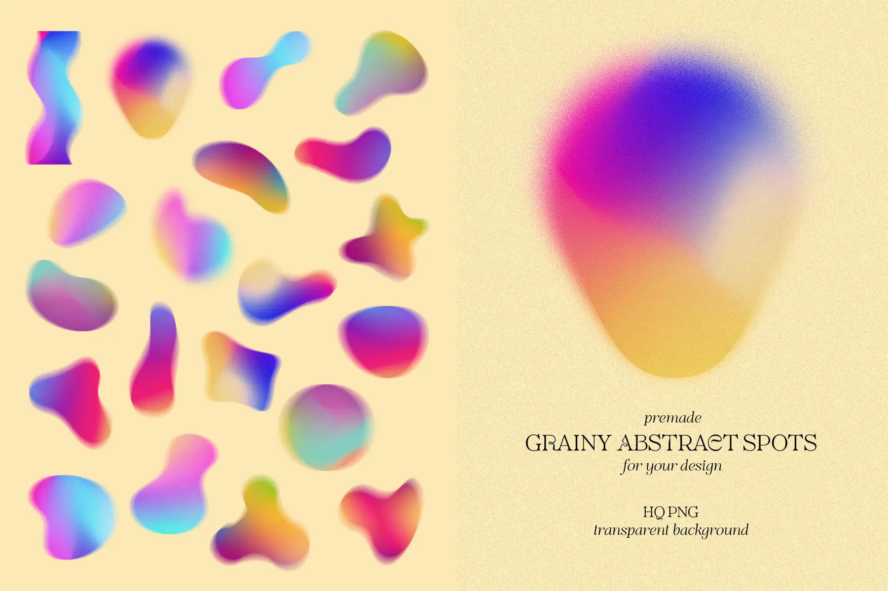 Grainy Spots Gradients Graphics - YouWorkForThem