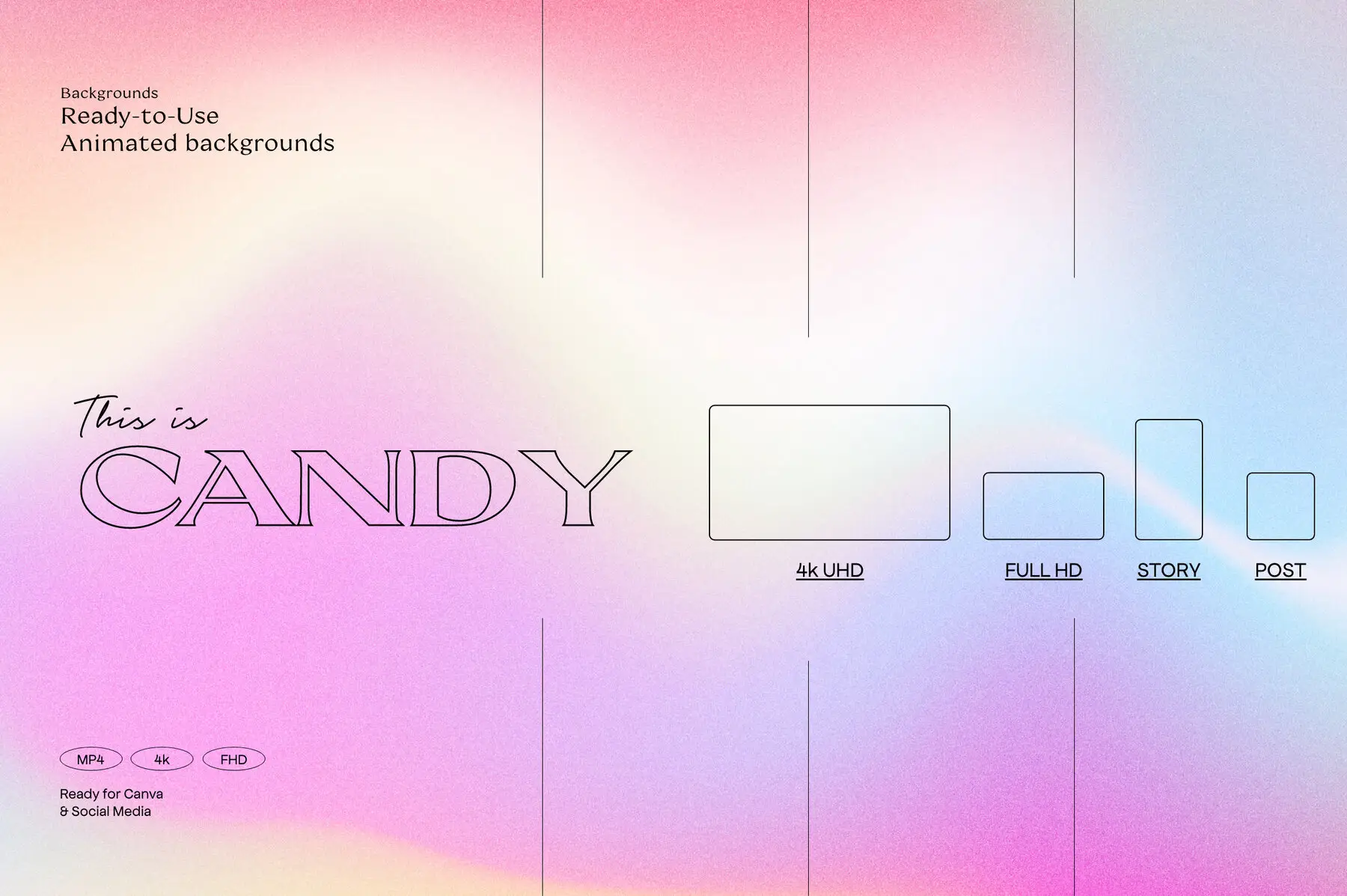 CANDY - Animated Gradients Graphics - YouWorkForThem