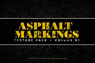 Asphalt Markings Textures Volume 01