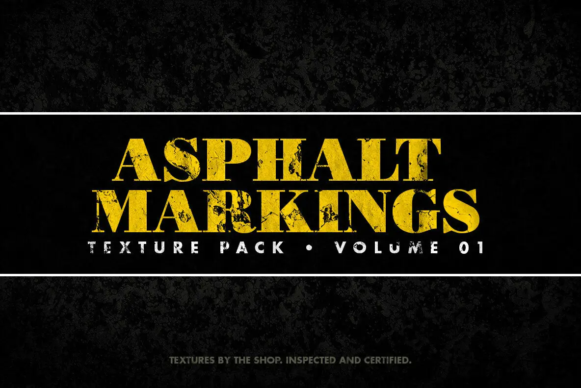 Asphalt Markings Textures Volume 01