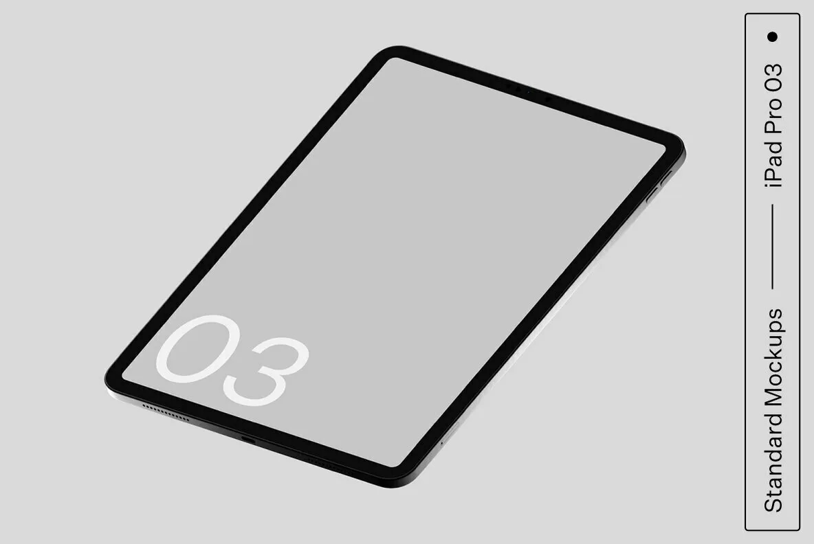 iPad Pro 03 Standard Mockup