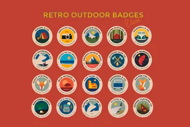 20 Outdoor Badges