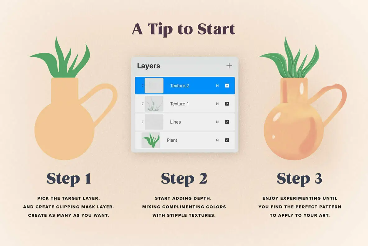 Procreate Stippling Brushes Kit YouWorkForThem