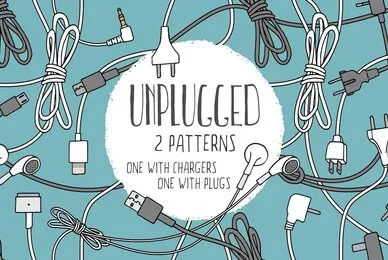 Unplugged   Two Seamless Patterns
