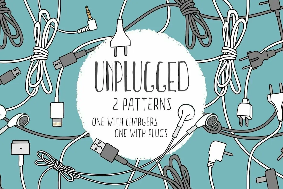 Unplugged - Two Seamless Patterns