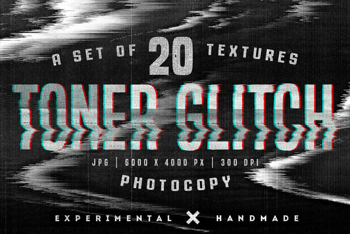 Toner Glitch Photocopy Textures