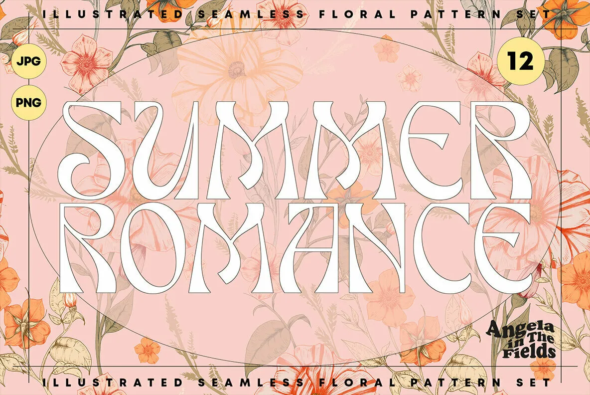 Summer Romance Vintage Floral Patterns