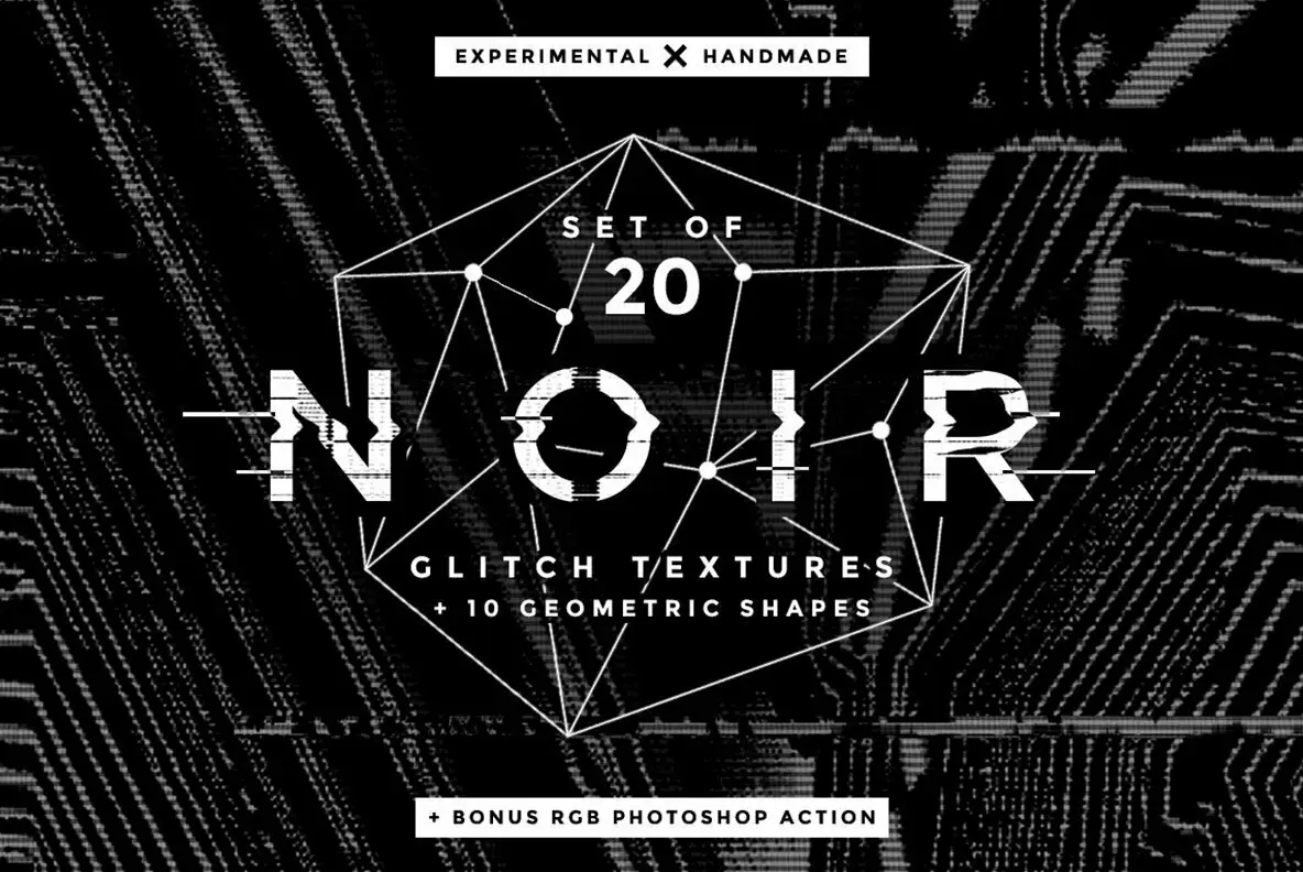 Noir Glitch Textures