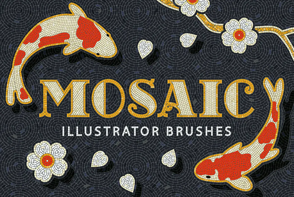 Mosaic Illustrator Tile Brushes