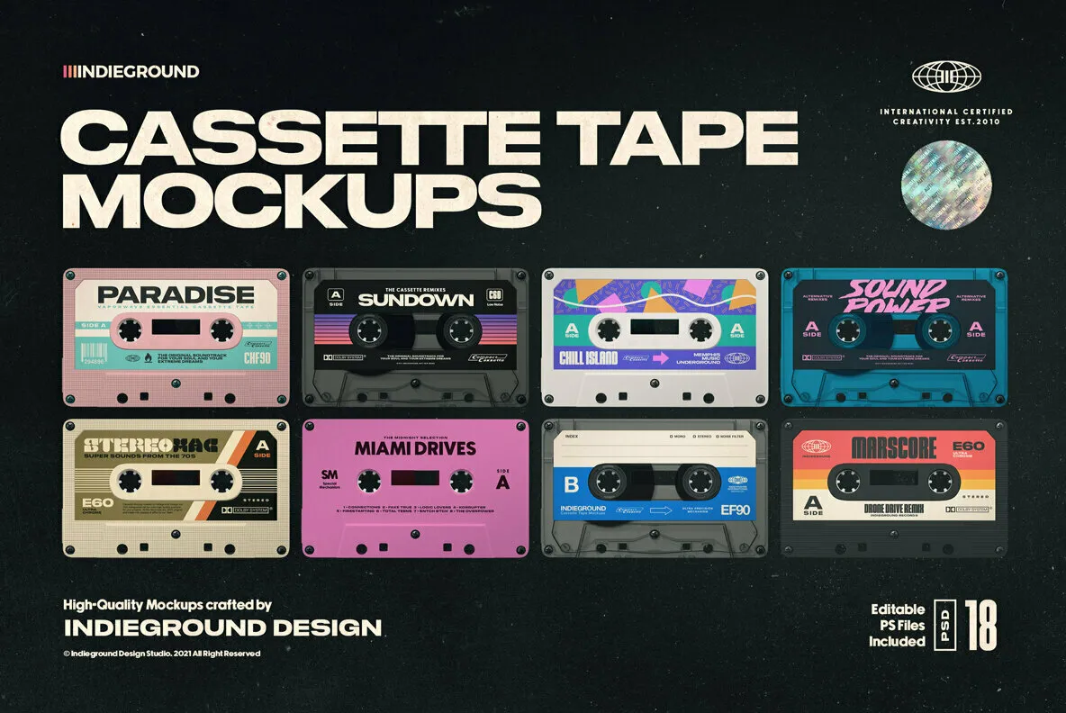 Cassette Tape Mockups
