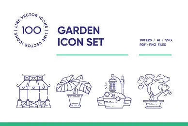 Gardening Icon Set