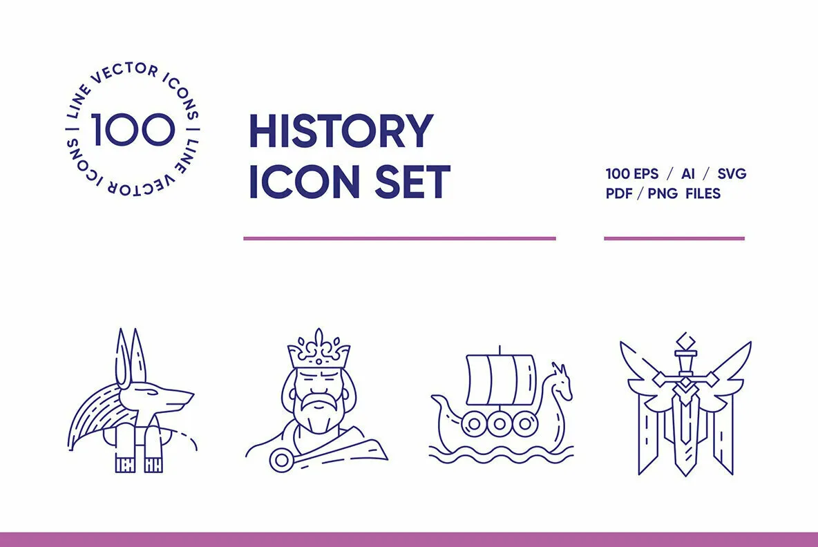 History Icon Set