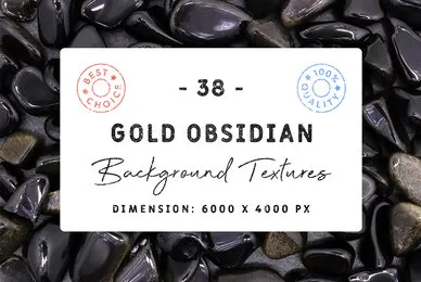 38 Gold Obsidian Background Textures