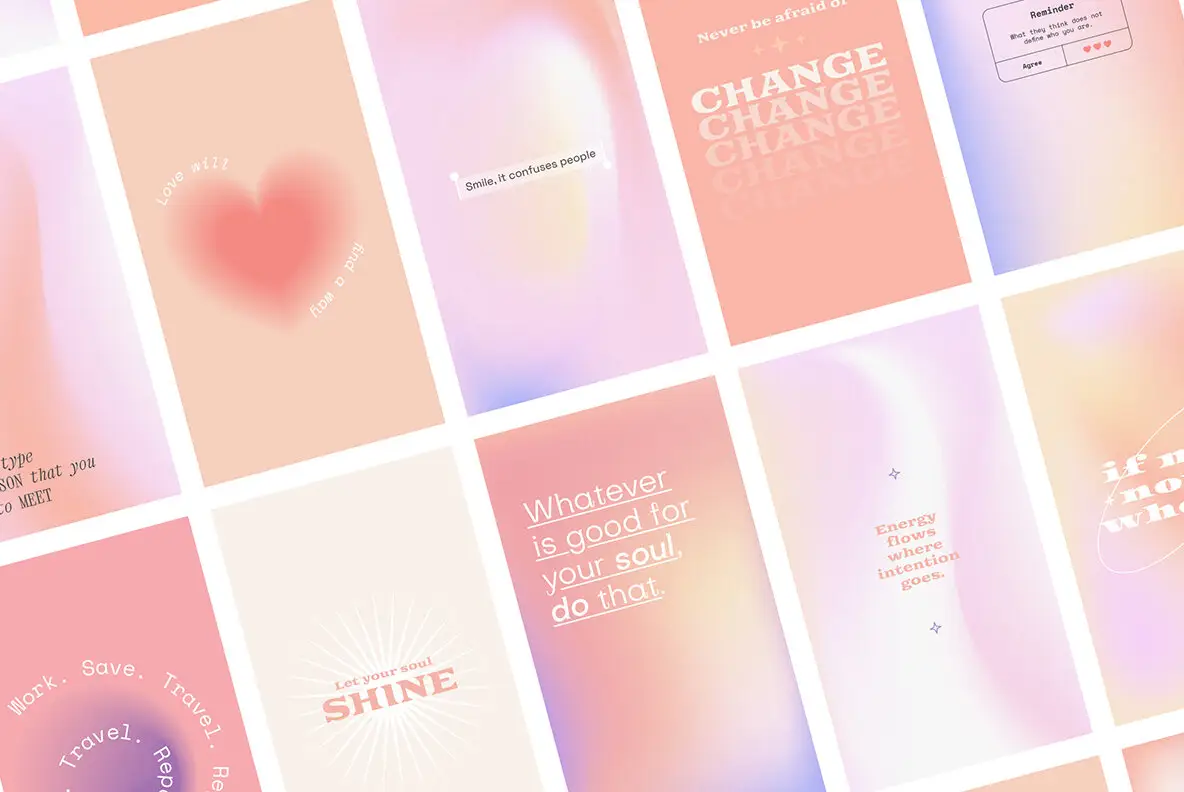 Instagram Gradient Quotes Graphics - YouWorkForThem