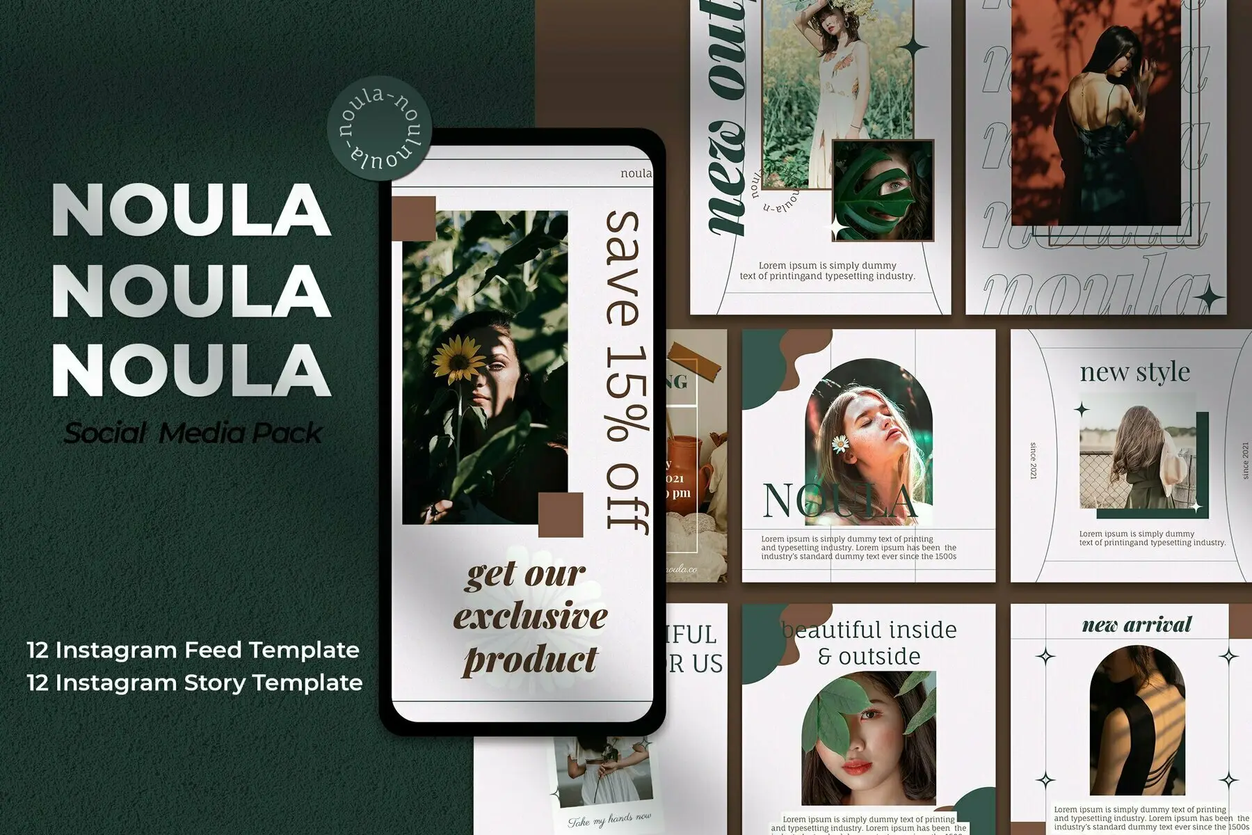 Noula Instagram Template