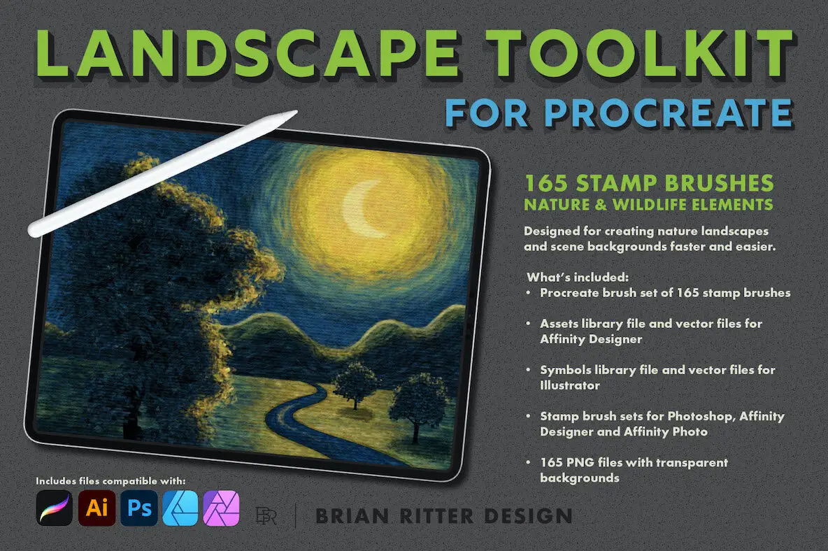 Landscape Toolkit for Procreate