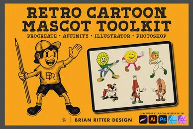 Retro Cartoon Mascot Toolkit