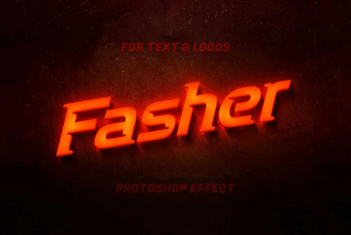 Flashing Neon Logo Mockup