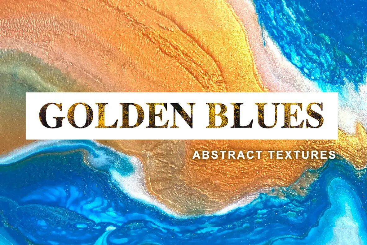 GOLDEN BLUES - Abstract Textures