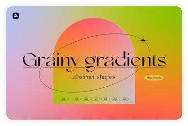 Grainy Gradients   Backgrounds  Abstract Shapes Collection