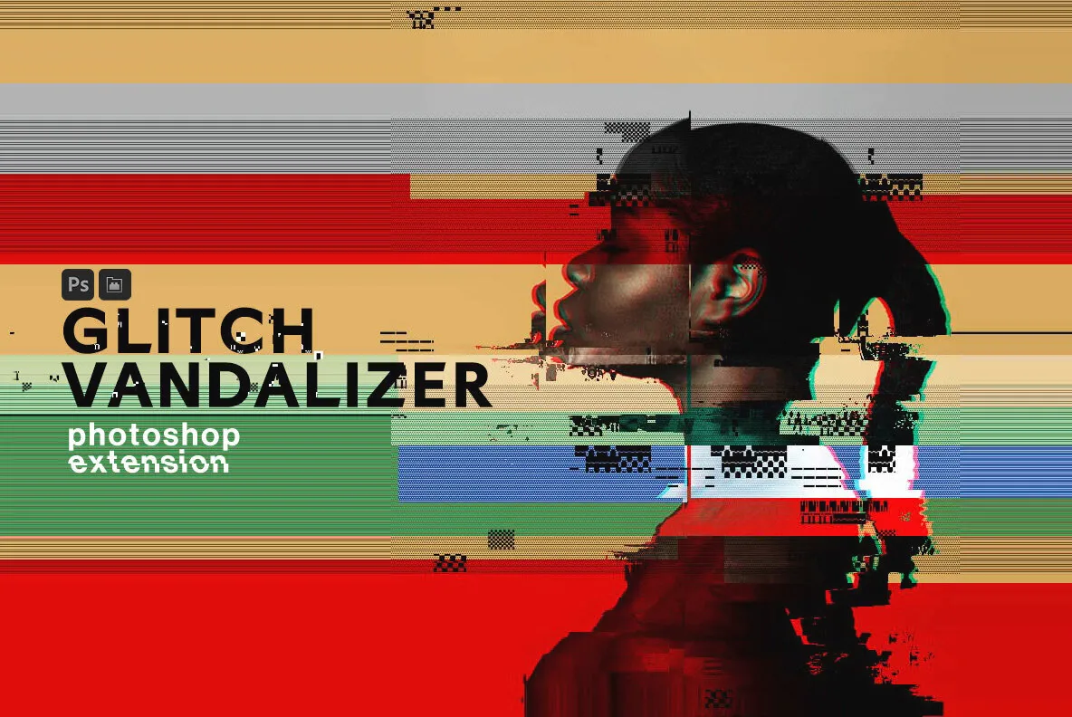 Glitch Vandalizer - Photoshop Plugin