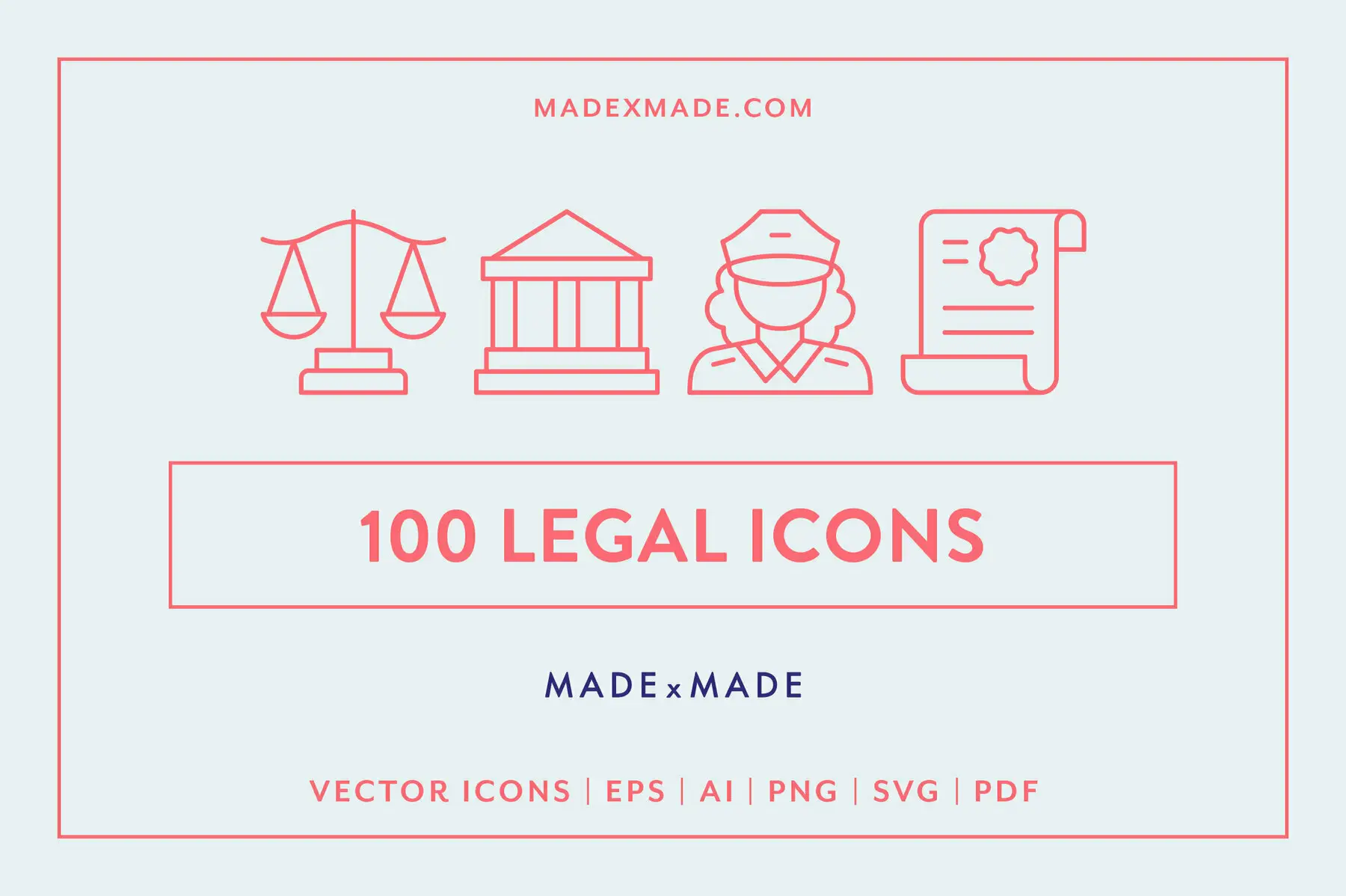 Legal Line Icons