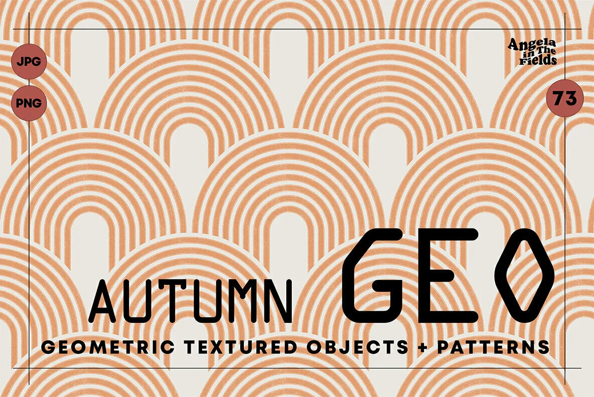 Autumn Retro Geo Objects