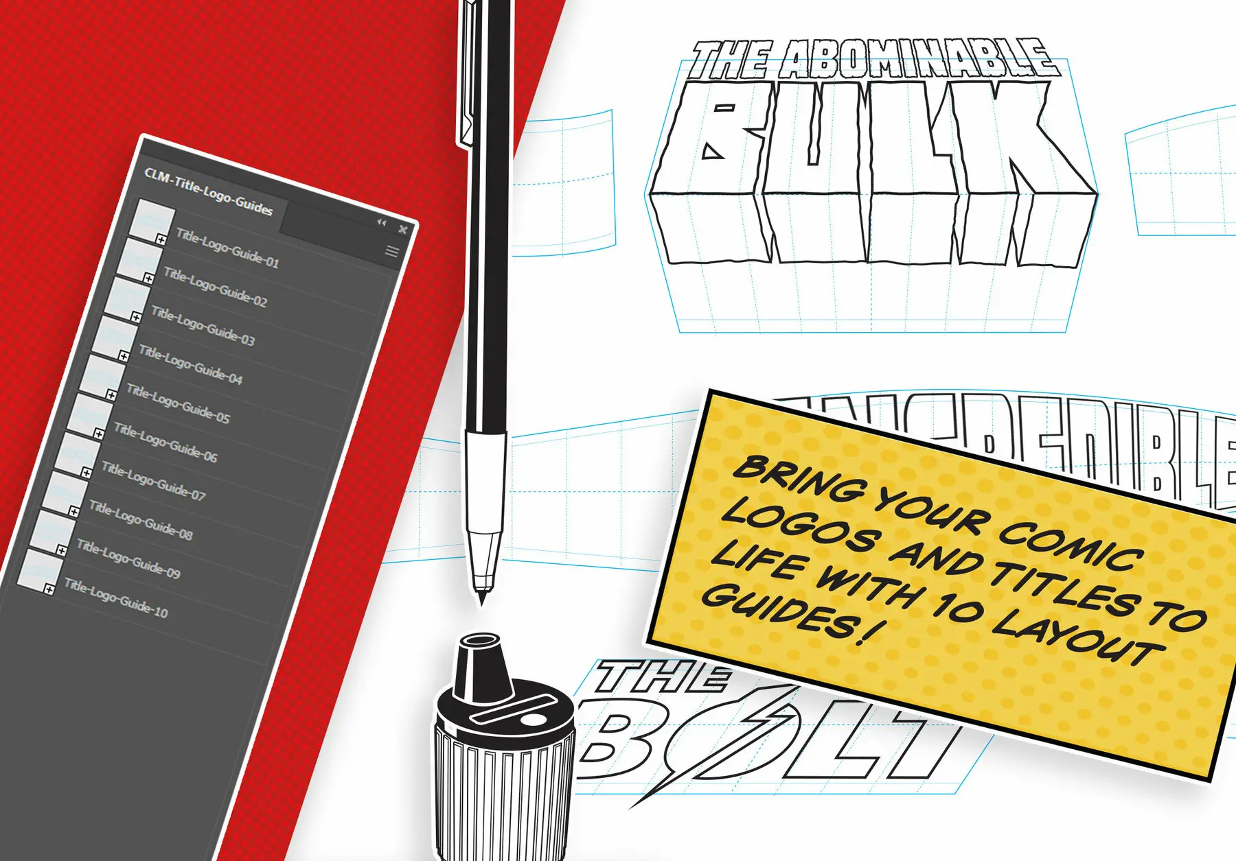 The Comic Lettering Masterclass for Photoshop and Illustrator Graphics ...