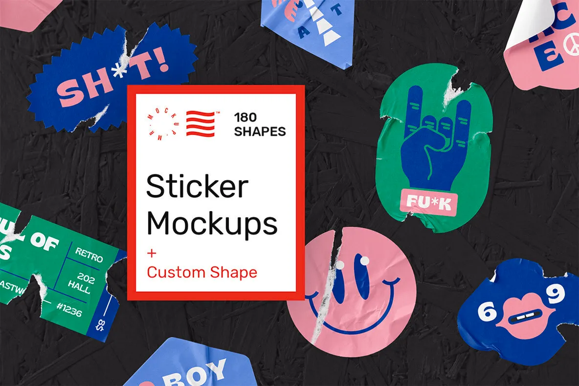 Sticker Mockups - Shape Generator