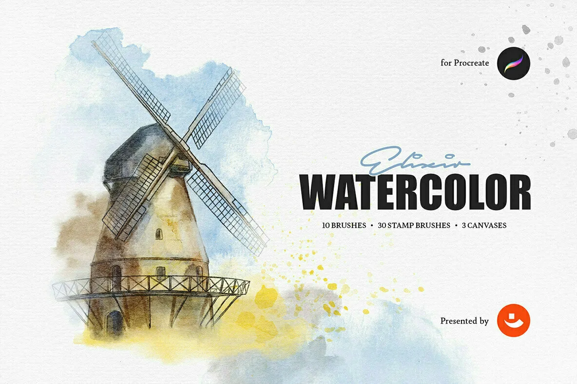 Procreate Gouache Brushes Collection - YouWorkForThem