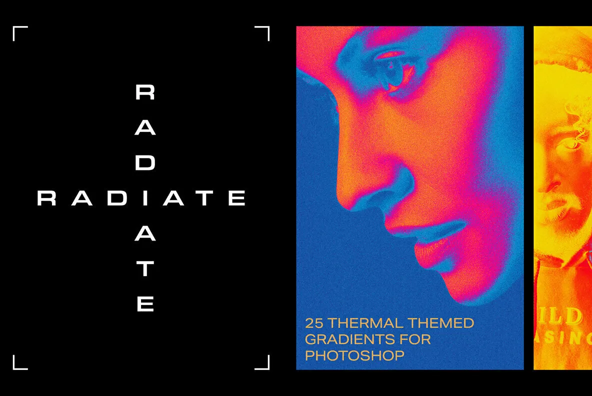 Radiate Photoshop Gradients