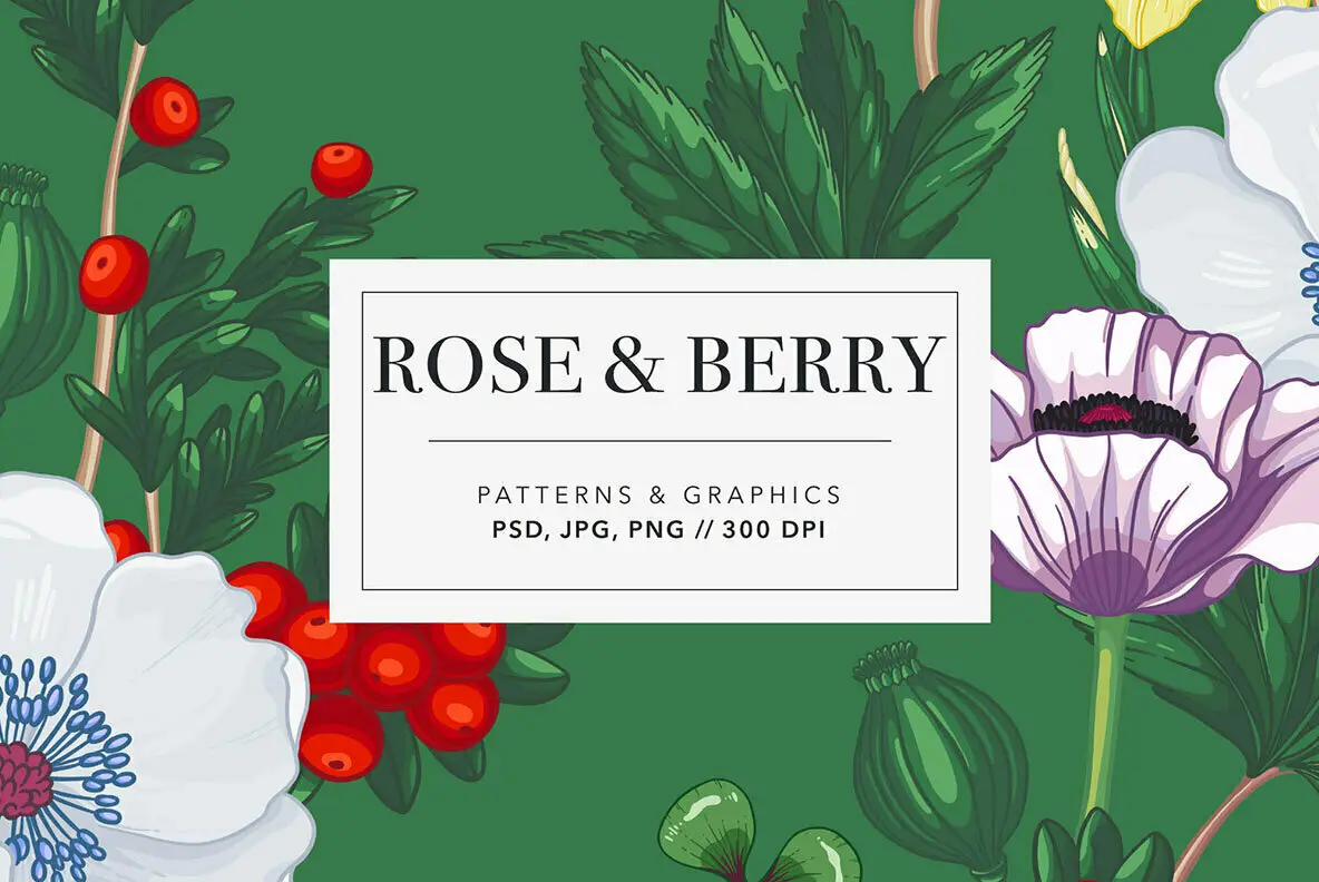 Rose & Berry Patterns