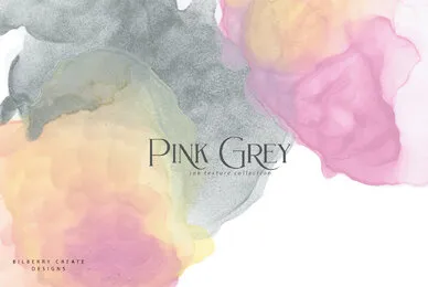 Pink Grey Ink Texture Collection