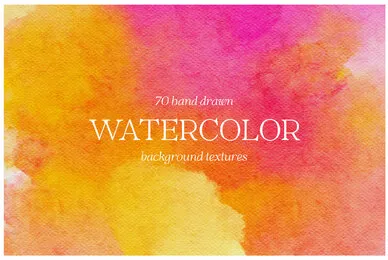 Handdrawn Watercolor Background Textures