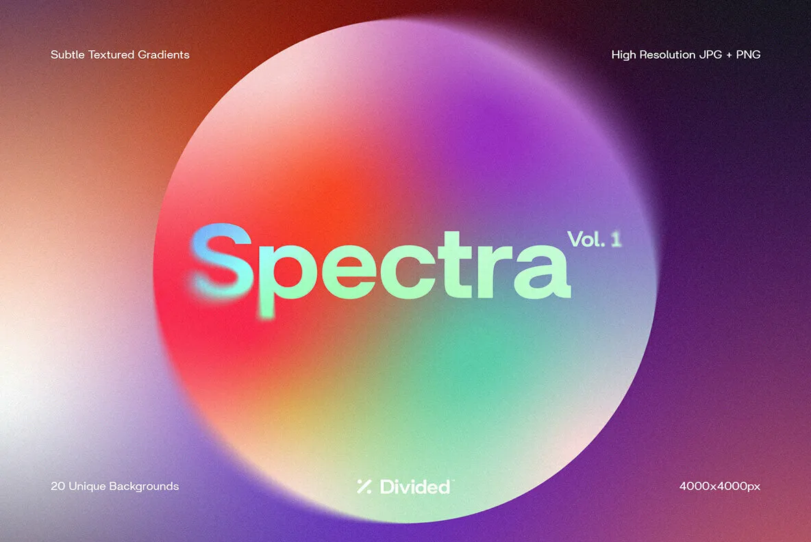 Spectra - 20 Textured Gradients