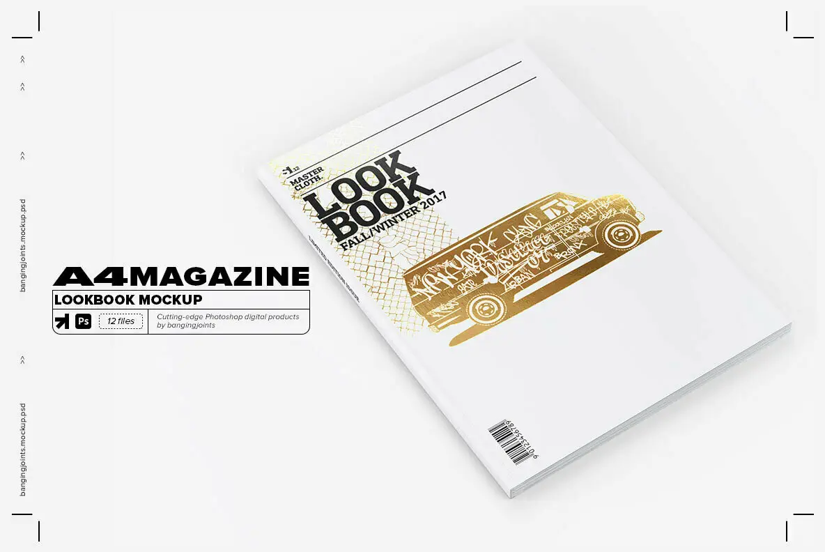 A4 Magazine Lookbook Mock-up