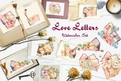 Love Letters Watercolor Set