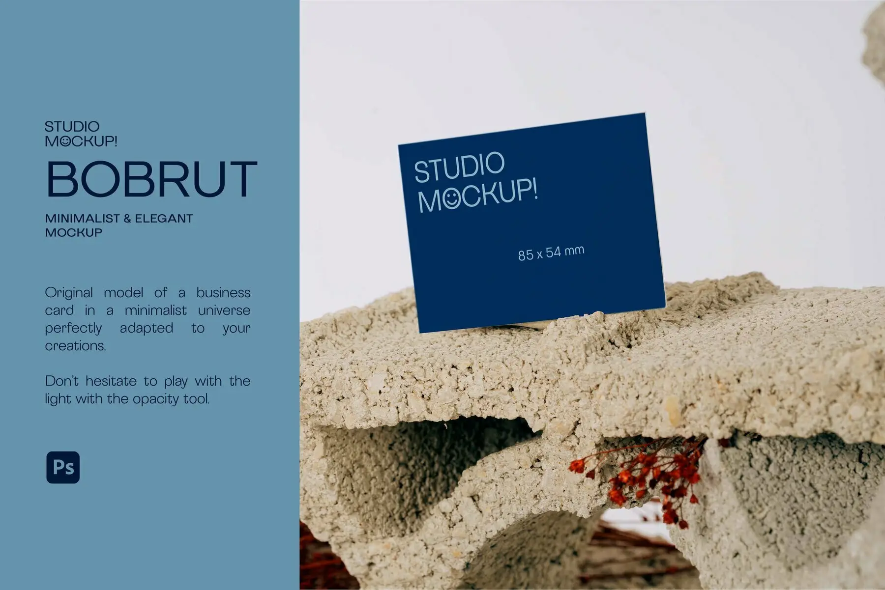 Business Card Mockup Brut