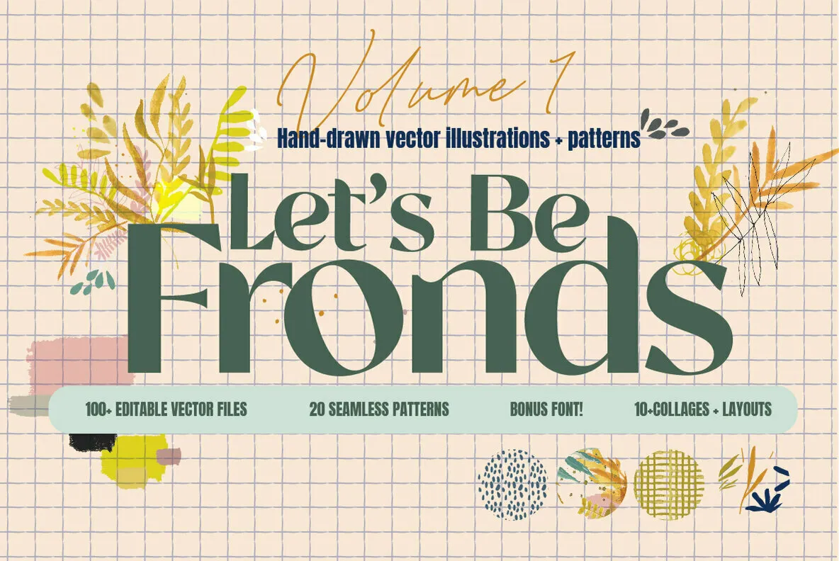 Let's Be Fronds Pattern Pack