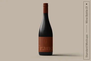 Wine Bottle 01 Standard Mockup