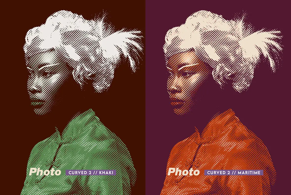 Halftone FX PSD Engraving Printer Press Effects YouWorkForThem