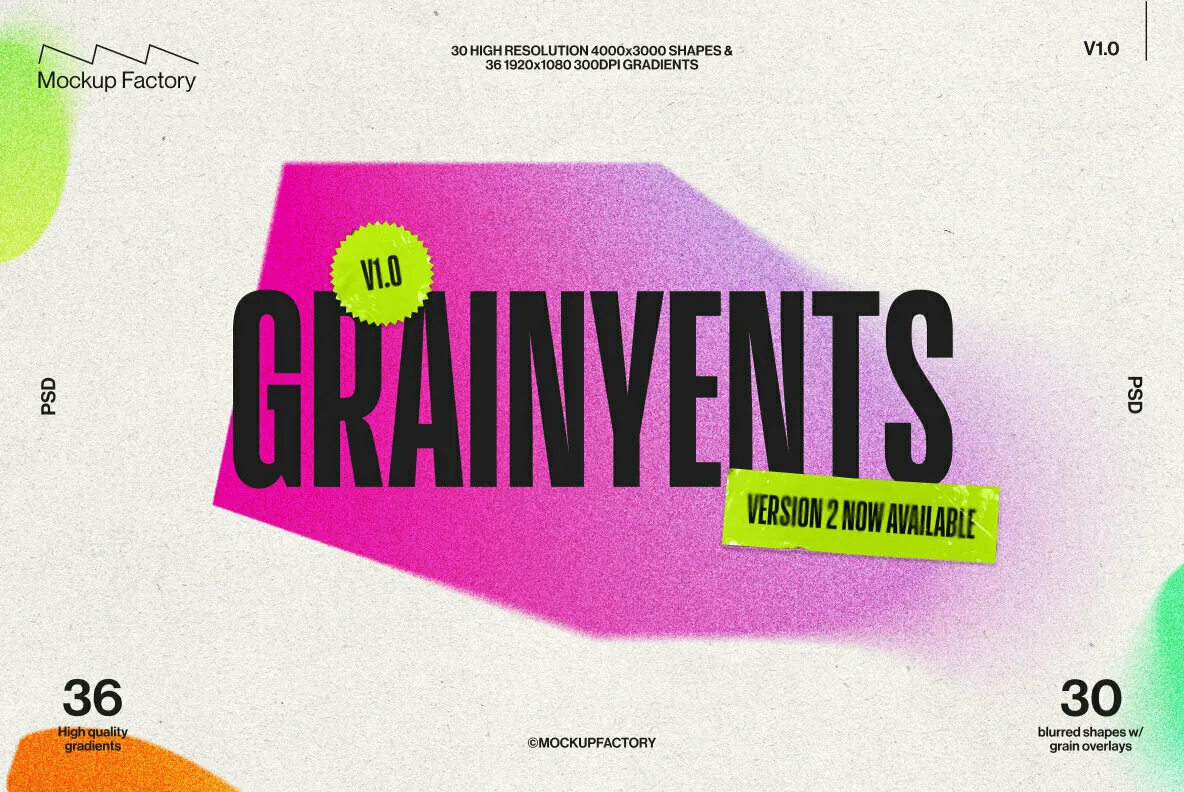 Grainyents - Grainy Gradient Shapes