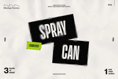 Spray Can One Click Spray Effect