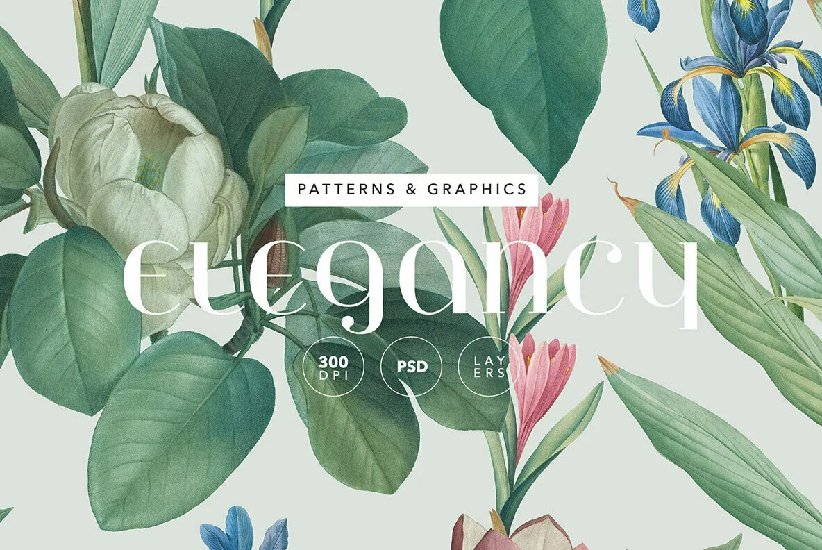 Elegancy - Floral Pattern and Elements