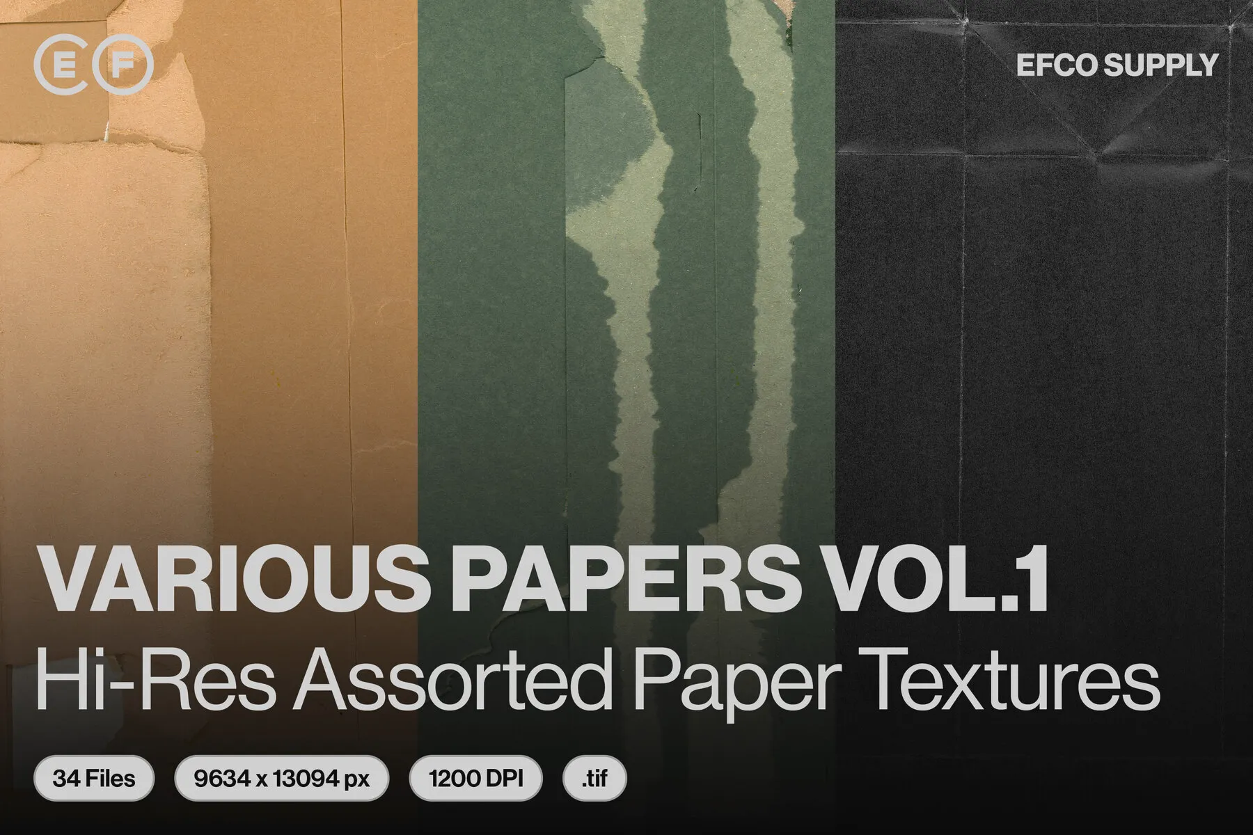 34 Various Paper Textures