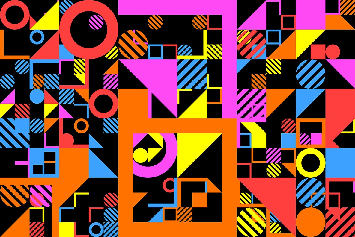 Geometric Art Backgrounds Graphics - YouWorkForThem