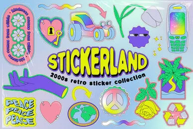 Stickerland 2000s Vector Set
