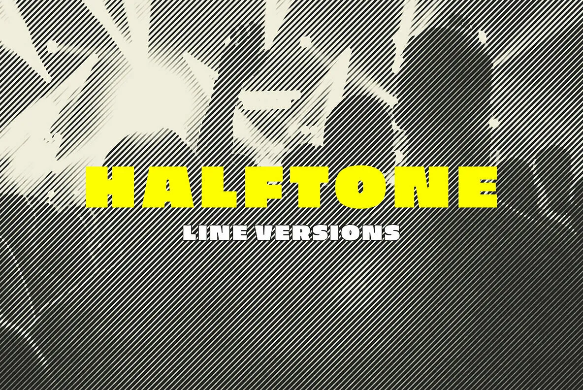 Halftone Lines Photo Effect
